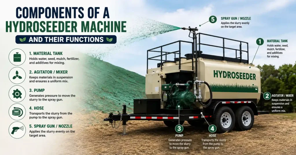 Hydroseeder Machine Components