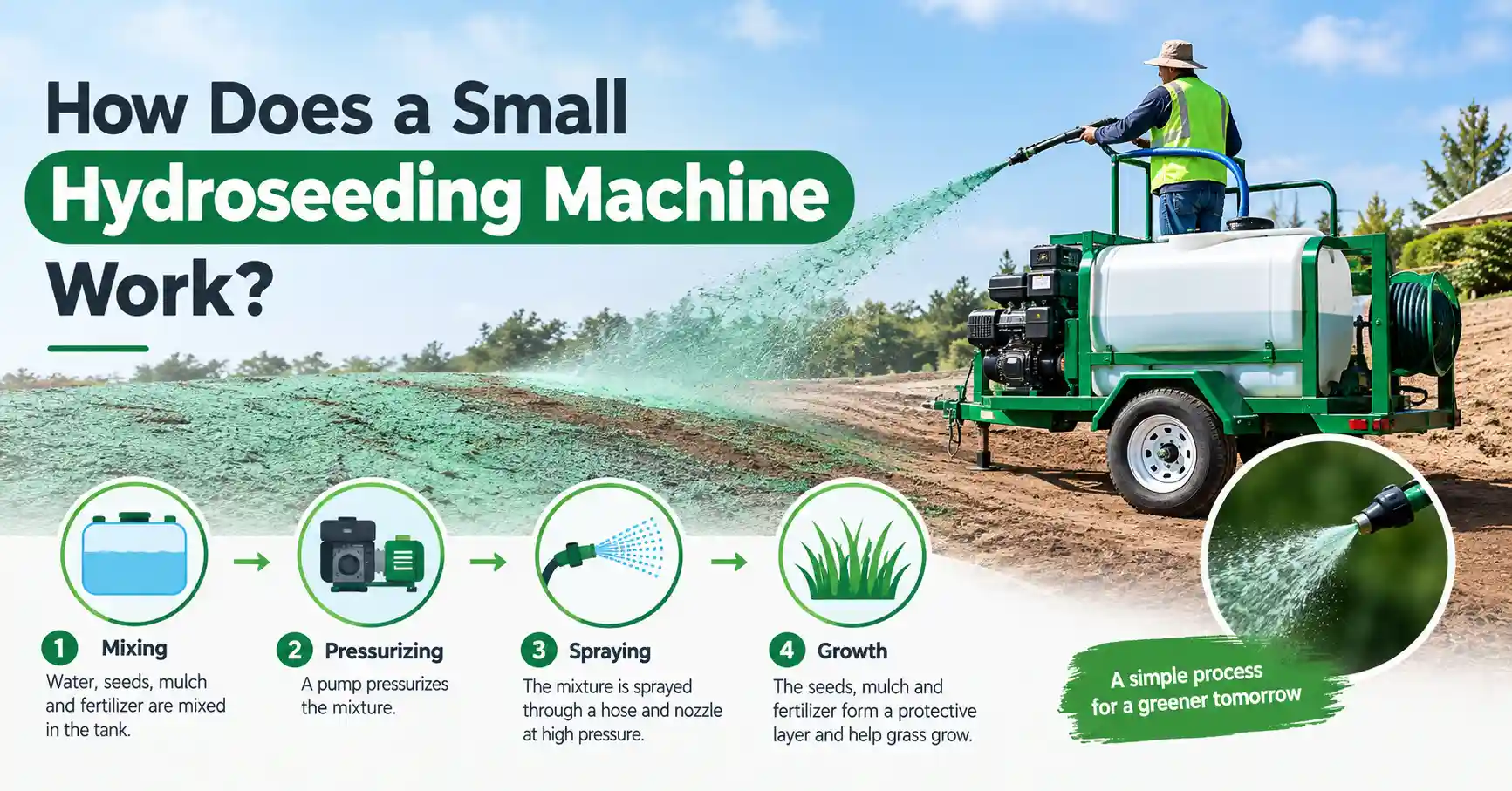 small hydroseeding machine