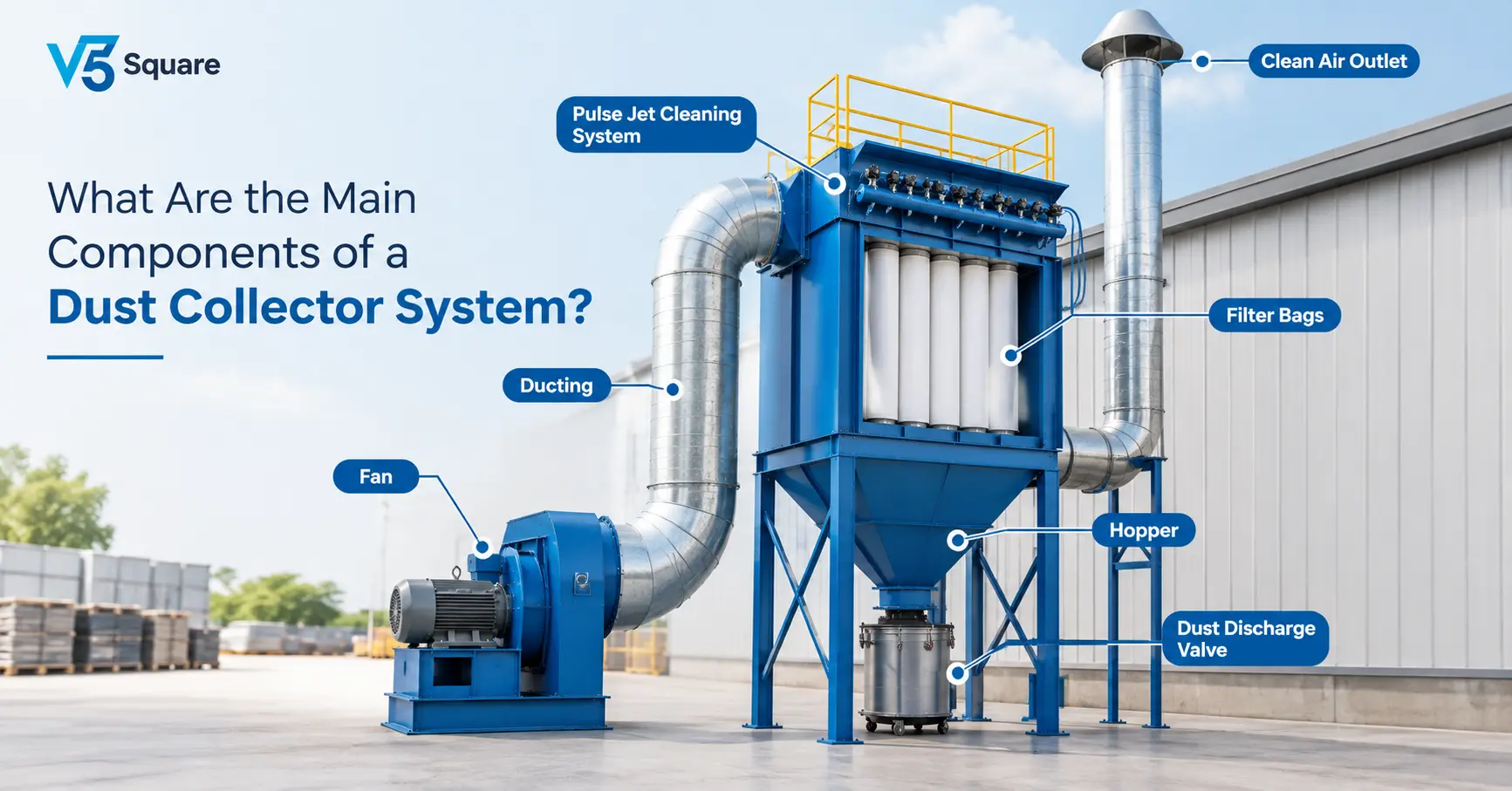 Dust collector system components